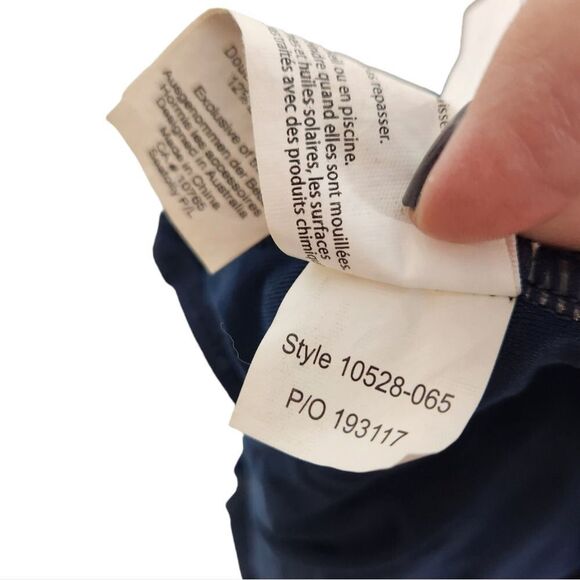 SEAFOLLY Swimsuit Womens US 8 Navy Blue Maillot Halter One Piece Swimsuit Beach - Picture 8 of 8